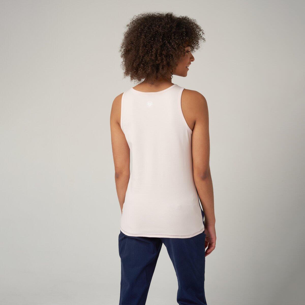 Débardeur femme col rond Color Block Roland-Garros - rose et marine 4/5