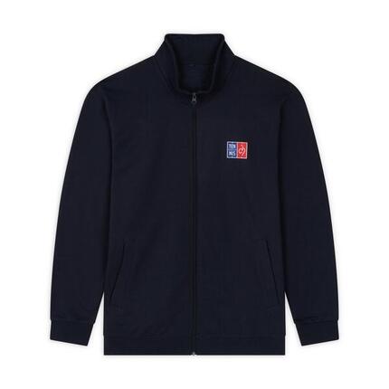 Sweat zippé FFT Coq unisexe - Marine