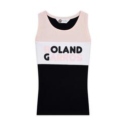 Débardeur col rond Color Block Roland-Garros Fille - rose et marine