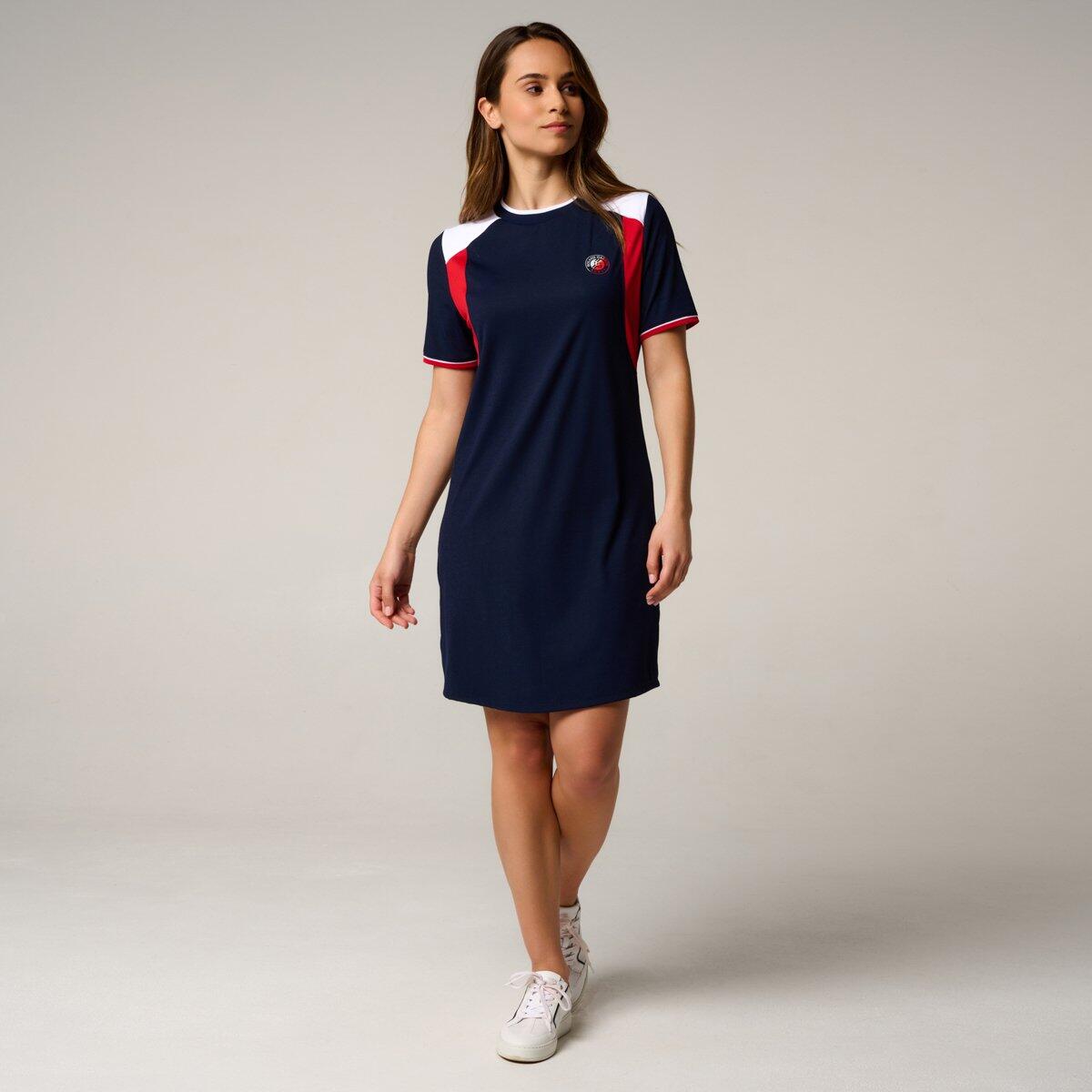 Robe Tricolore femme Roland-Garros - Marine 4/5