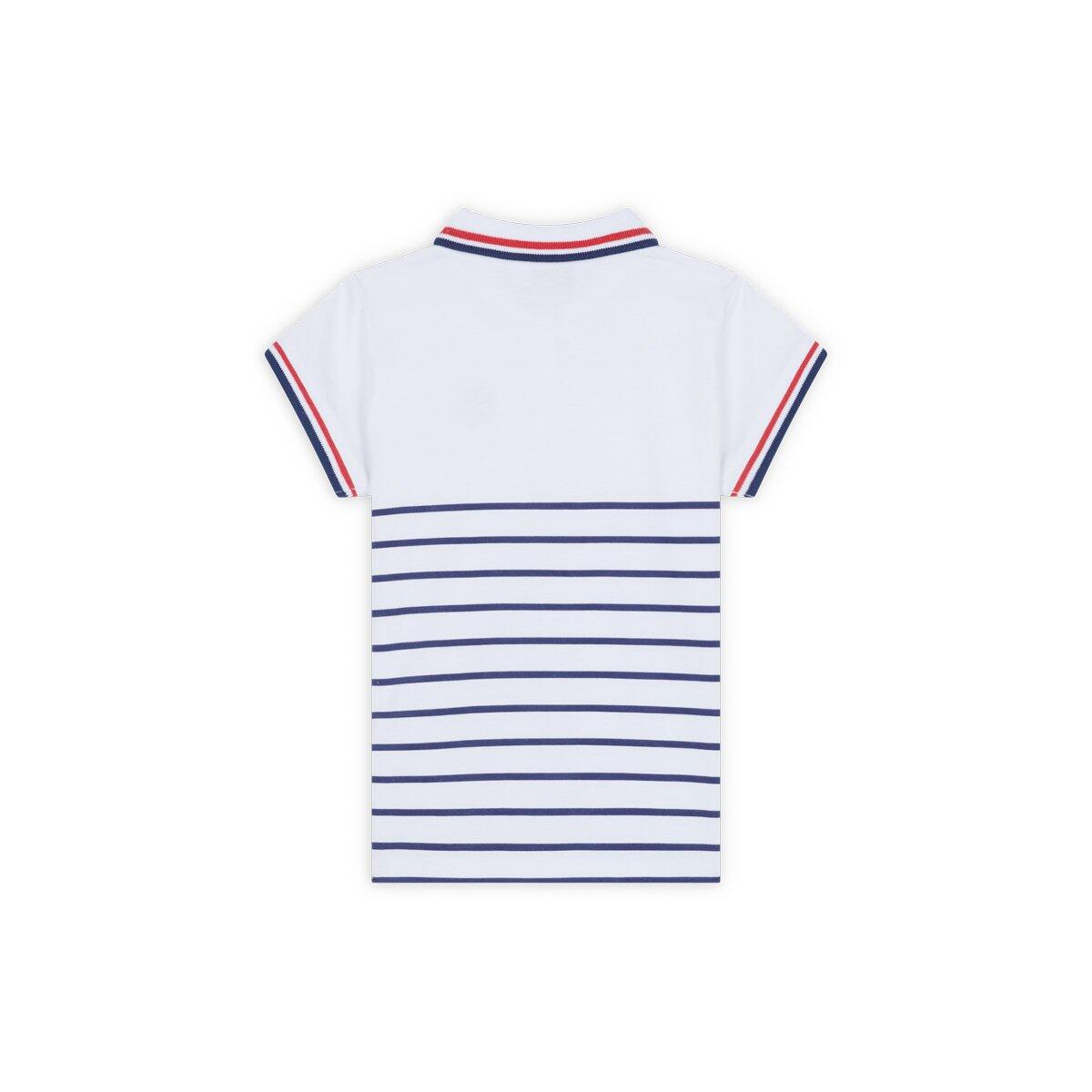 Polo Heritage fille Roland-Garros - Ecru 3/3