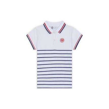 Polo Heritage fille Roland-Garros - Ecru