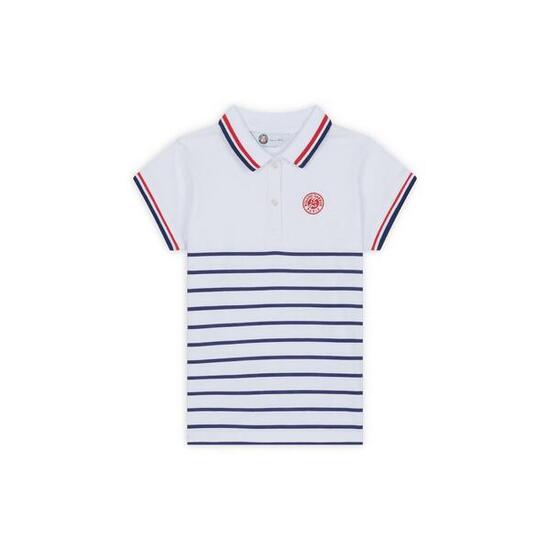 Polo Heritage fille Roland-Garros - Ecru