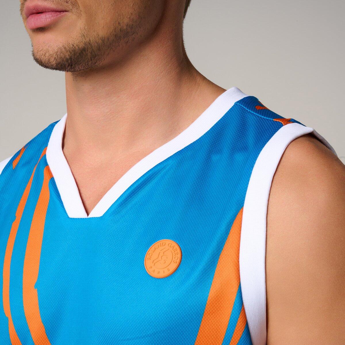 Débardeur Pop Energy homme Roland-Garros - Bleu et Terre Battue 2/5