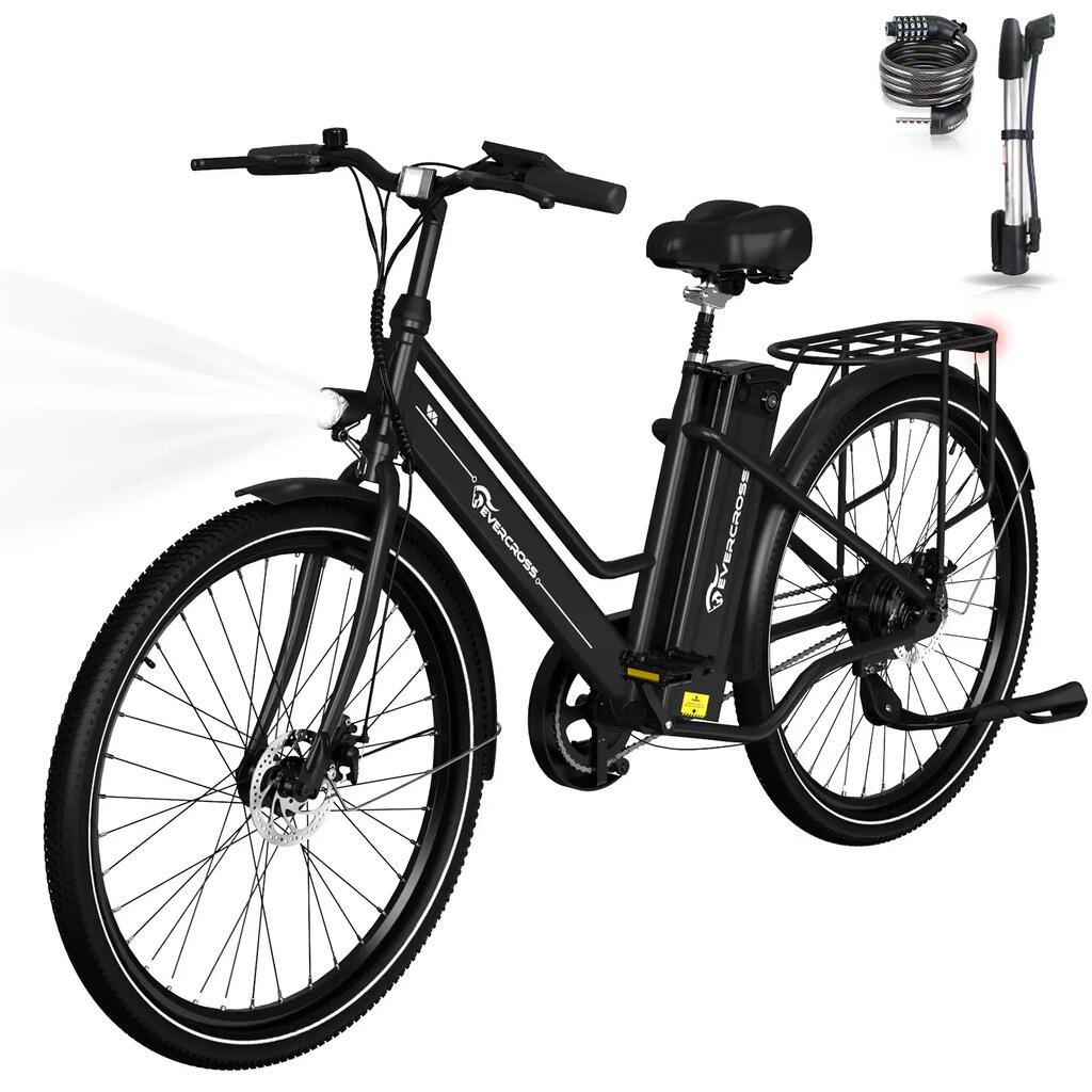 Elektrobicykel EVERCROSS EK8 pre dospelých 26" – 36V15,6Ah, aplikácia