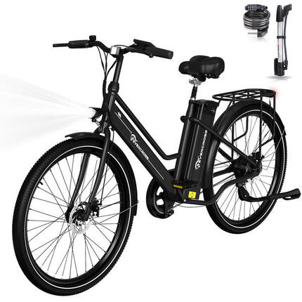 Vélo Electrique Adulte avec Pneu 26'' 36V15,6Ah APP EVERCROSS - EK8