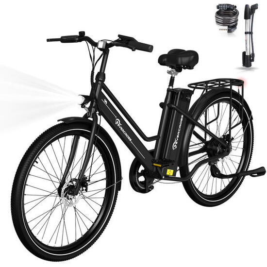 Bici Elettrica Adulti con Pneumatico 26'' 36V156Ah APP EVERCROSS - EK8