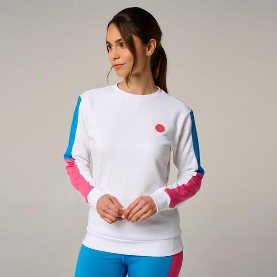 Sweat Pop Energy femme Roland-Garros - Bleu et Rose
