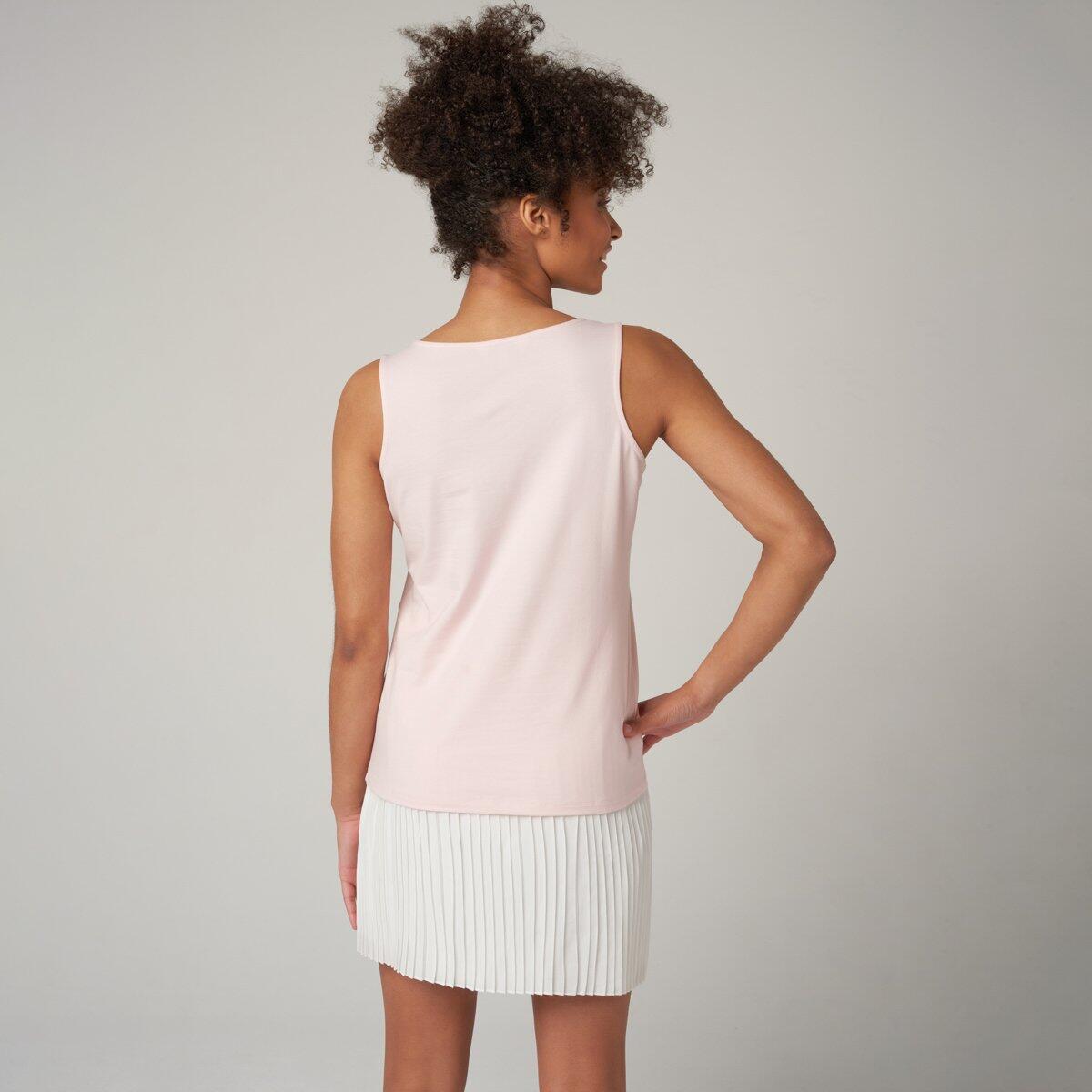 Débardeur femme à col rond logo Roland-Garros - rose 5/5