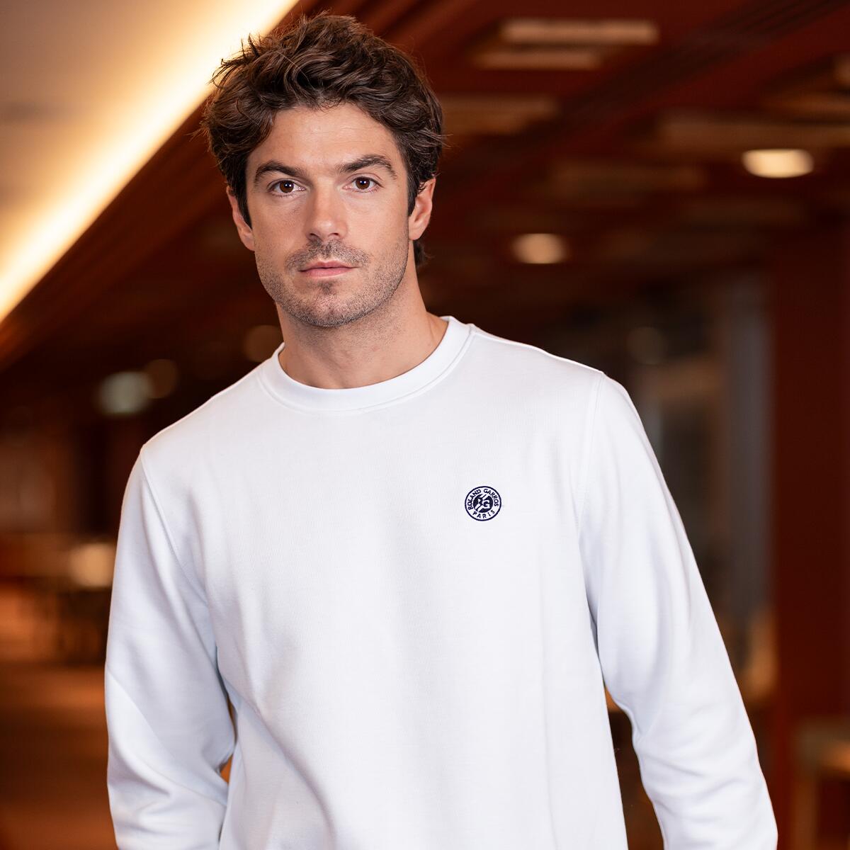 Sweatshirt Essentiels Unisexe Roland-Garros - Blanc 4/5
