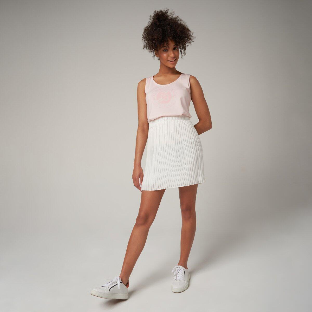 Débardeur femme à col rond logo Roland-Garros - rose 2/5