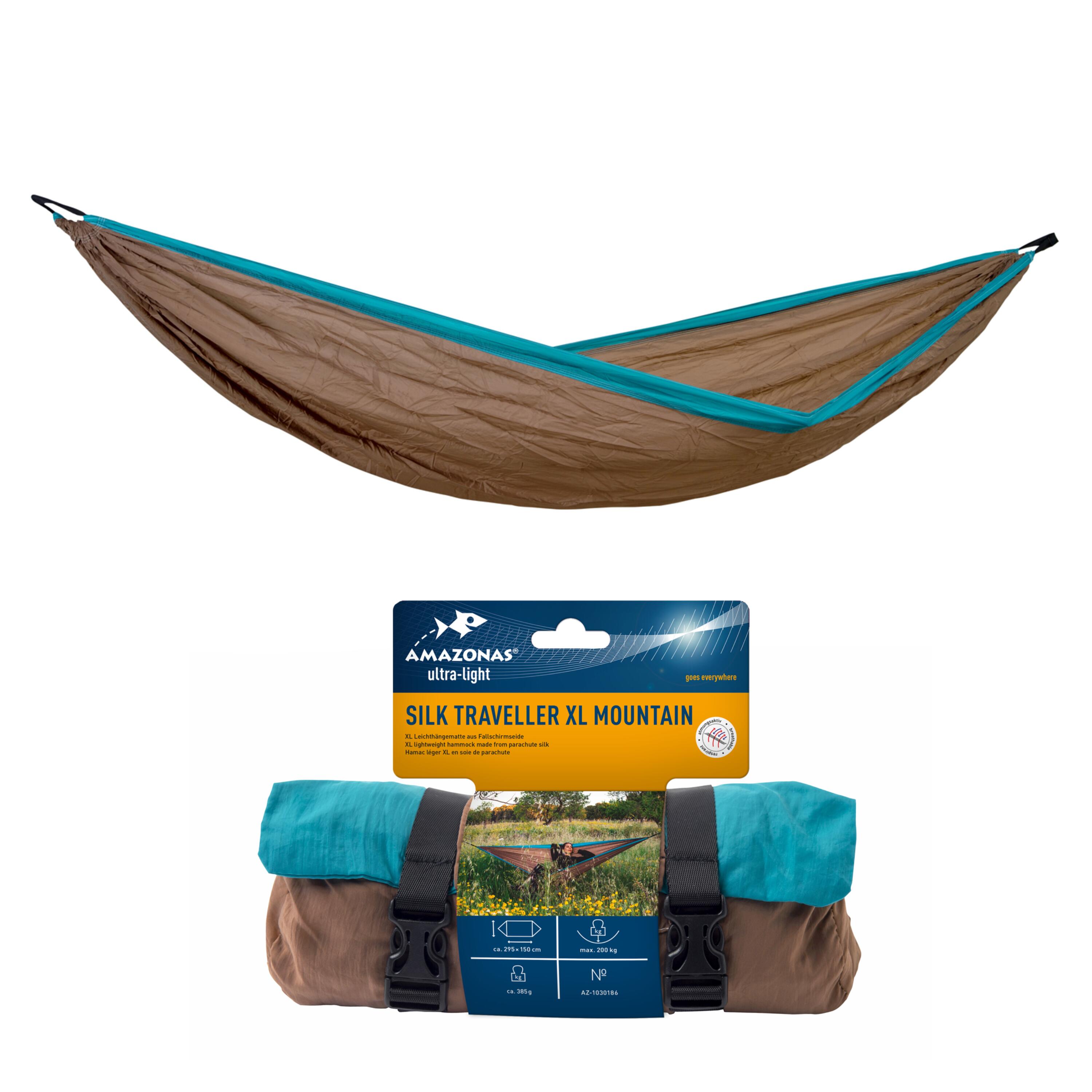 AMAZONAS Silk Traveller Two - Person Hammock XL Made With Parachute Silk