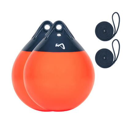 Pare-Battage Globe Lot de 2 ø 41,5 cm Bouée de Protection Bateau orange