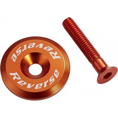 Steuersatzkappe mit Aluminiumschraube - orange