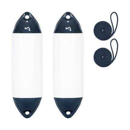 Pare-Battage Ultra Pack de 2 avec Corde, 40.5 cm long, Bateau Yacht