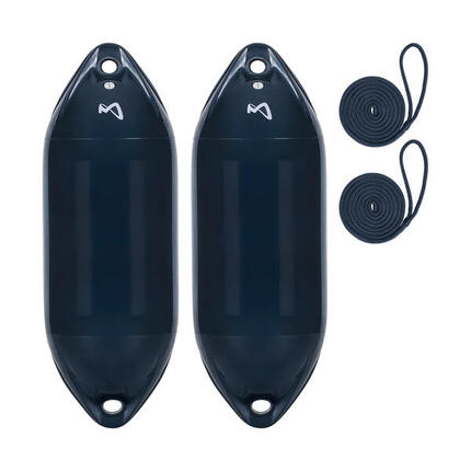 Pare-Battage Ultra Pack de 2 avec Corde, 40.5 cm long, Bateau Yacht