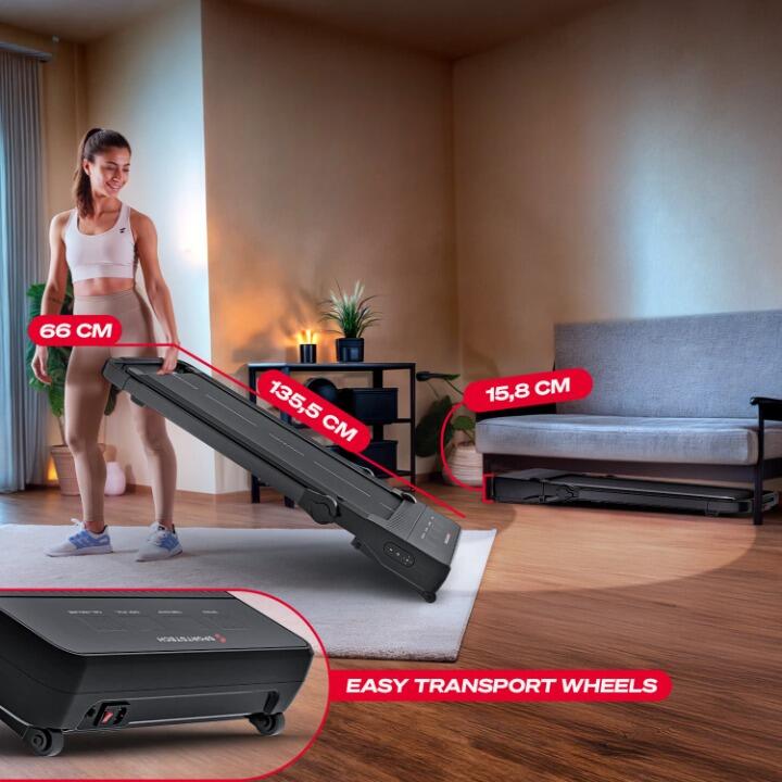 Sportstech Tapis de course sPad1000 | Treadmill jusqu'à 12 km/H | 19% d'inclinai