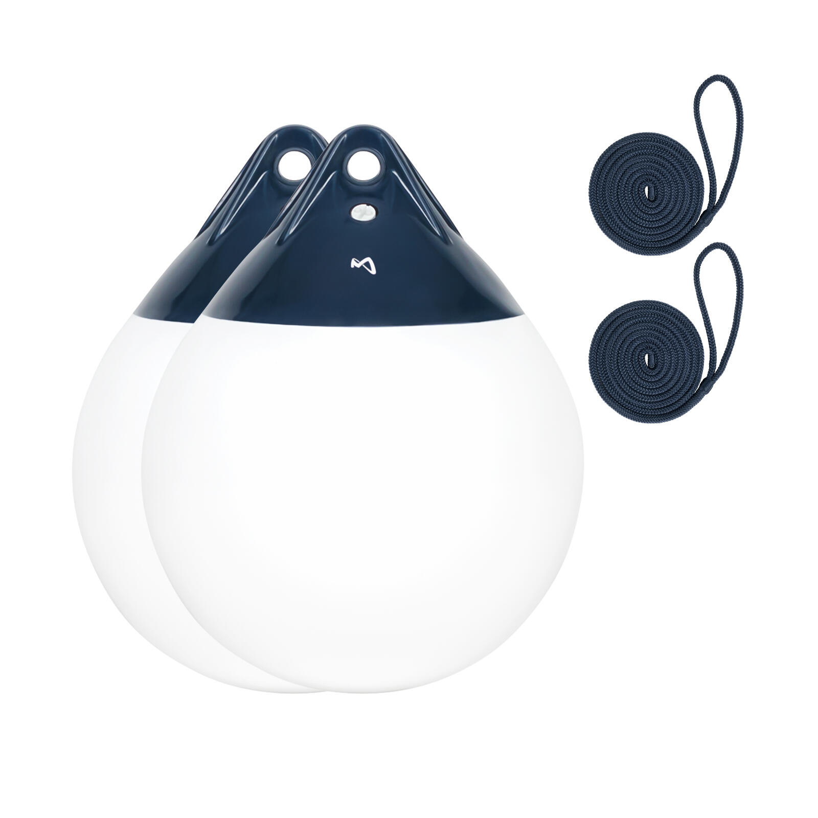 Mesle - Pare-battage Globe Lot De 2 Ø 30 Cm Bouée De Protection Bateau Blanc - Pare-battage - Blanc - Taille Unique - Decathlon