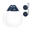 Pare-Battage Globe Lot de 2 ø 47 cm Bouée de Protection Bateau blanc