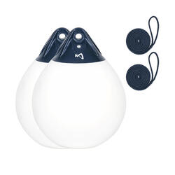 Pare-Battage Globe Lot de 2 ø 30 cm Bouée de Protection Bateau orange