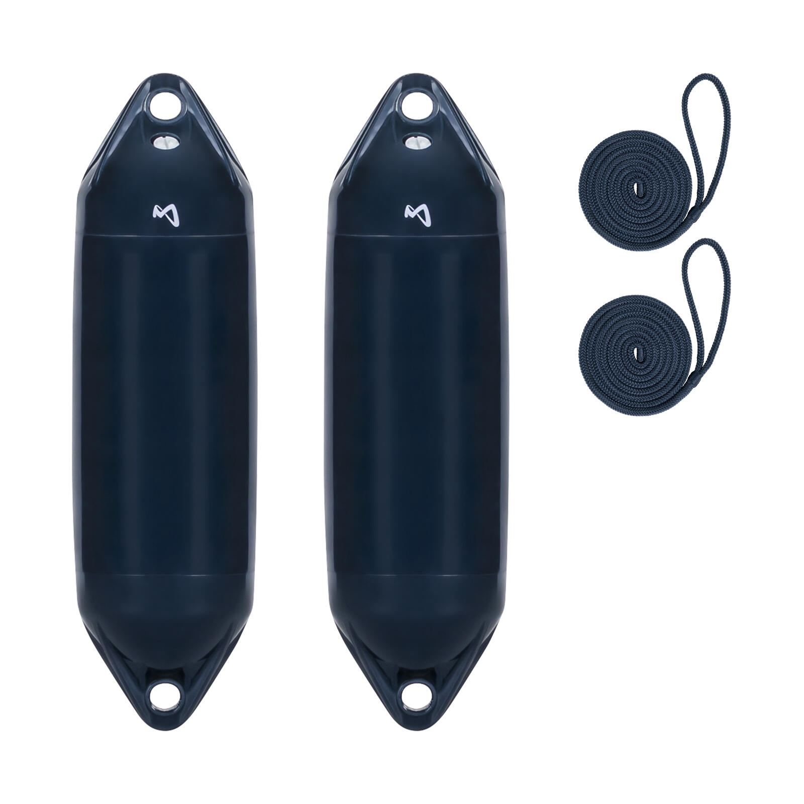 Mesle - Pare-battage Ultra Pack De 2 Avec Corde, 40.5 Cm Long, Bateau Yacht - Pare-battage - Bleu - Taille Unique - Decathlon