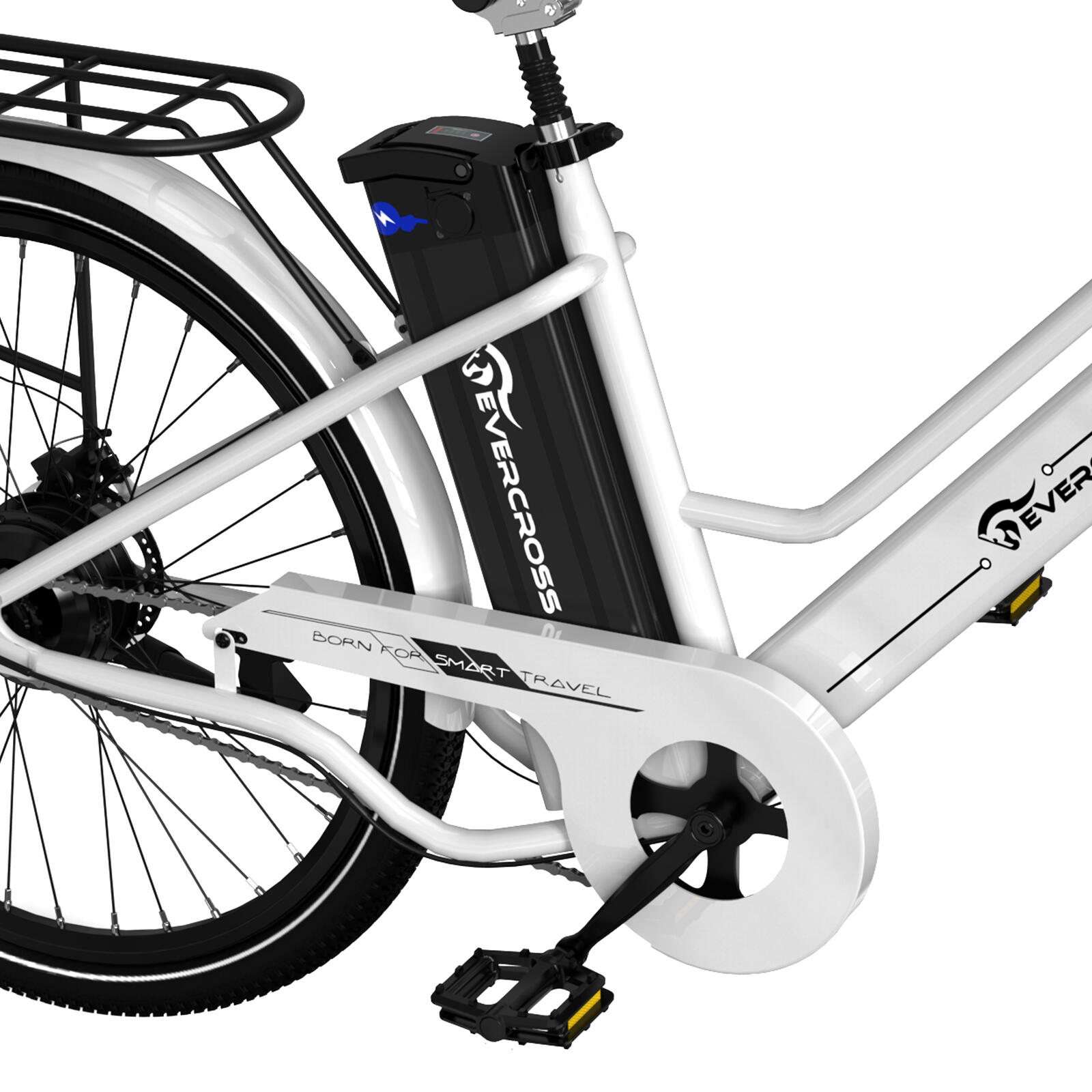 Bici Elettrica Adulti con Pneumatico 26'' 36V15,6Ah APP EVERCROSS - EK8 3/8