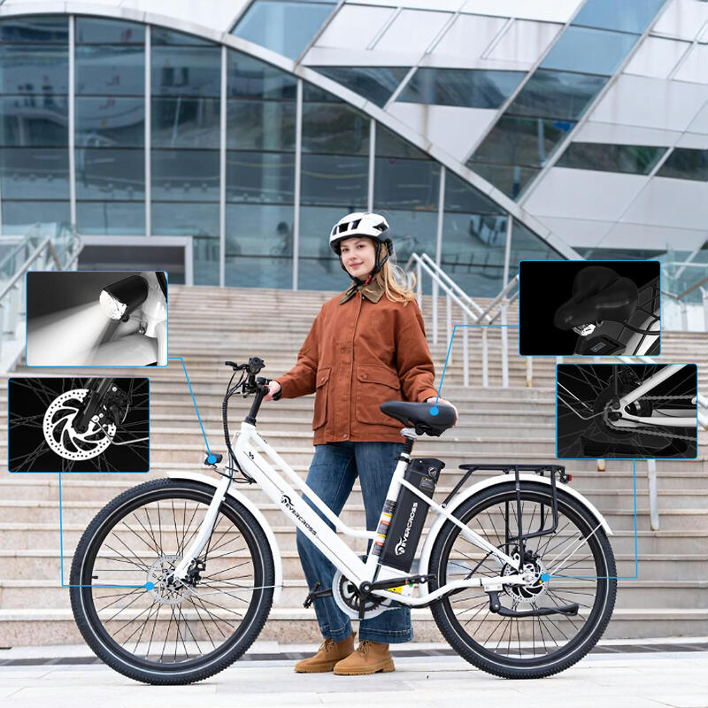 Bicicletă electrică pentru adulți anvelopă 26“ 36V15.6Ah APP EVERCROSS-EK8