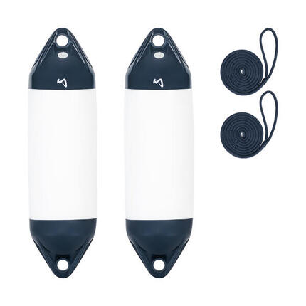 Pare-Battage Ultra Pack de 2 avec Corde, 40.5 cm long, Bateau Yacht