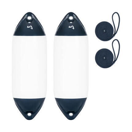 Pare-Battage Ultra Pack de 2 avec Corde, 40.5 cm long, Bateau Yacht