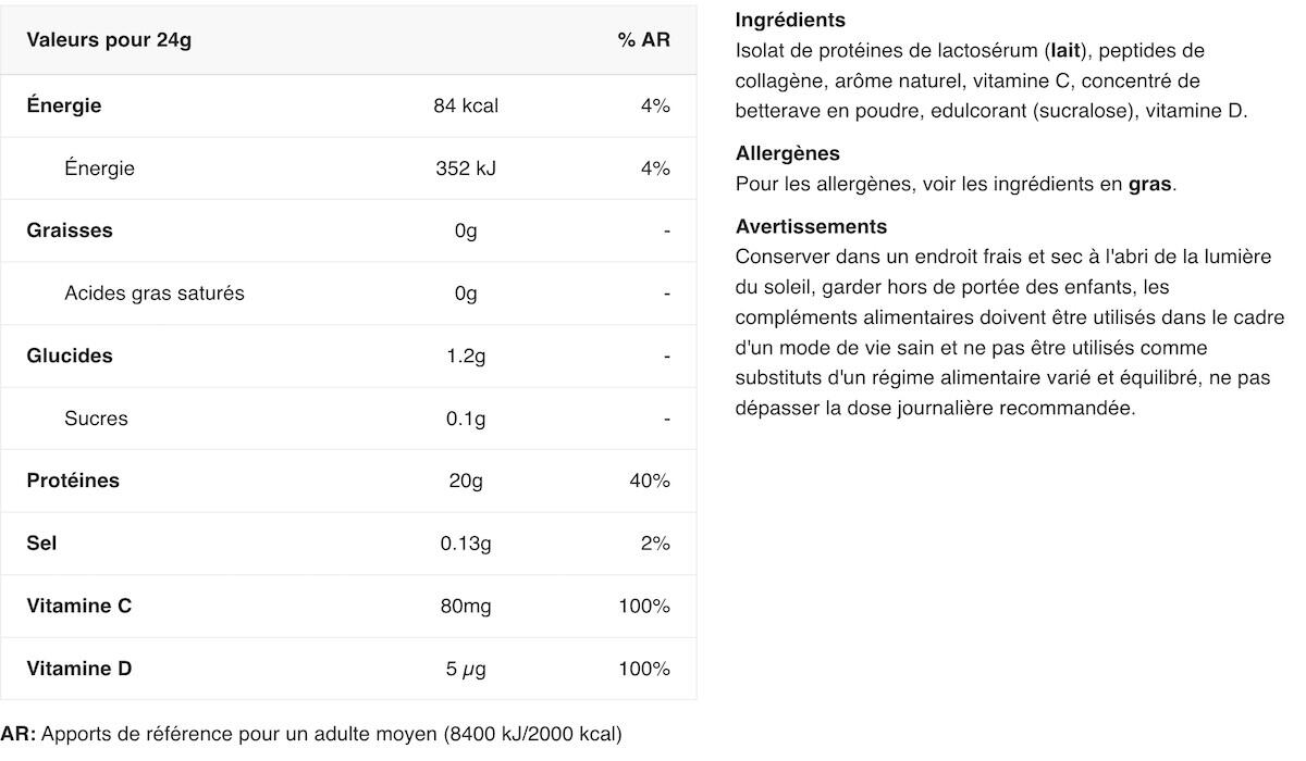 Clear Whey + Collagen 240 Gr Manzana - Frambuesa 2/5