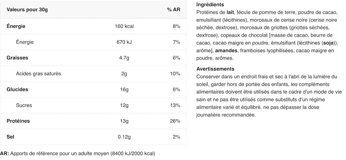 Snack protéiné sucré - Protein Crispies - Chocolat 450g 2/3