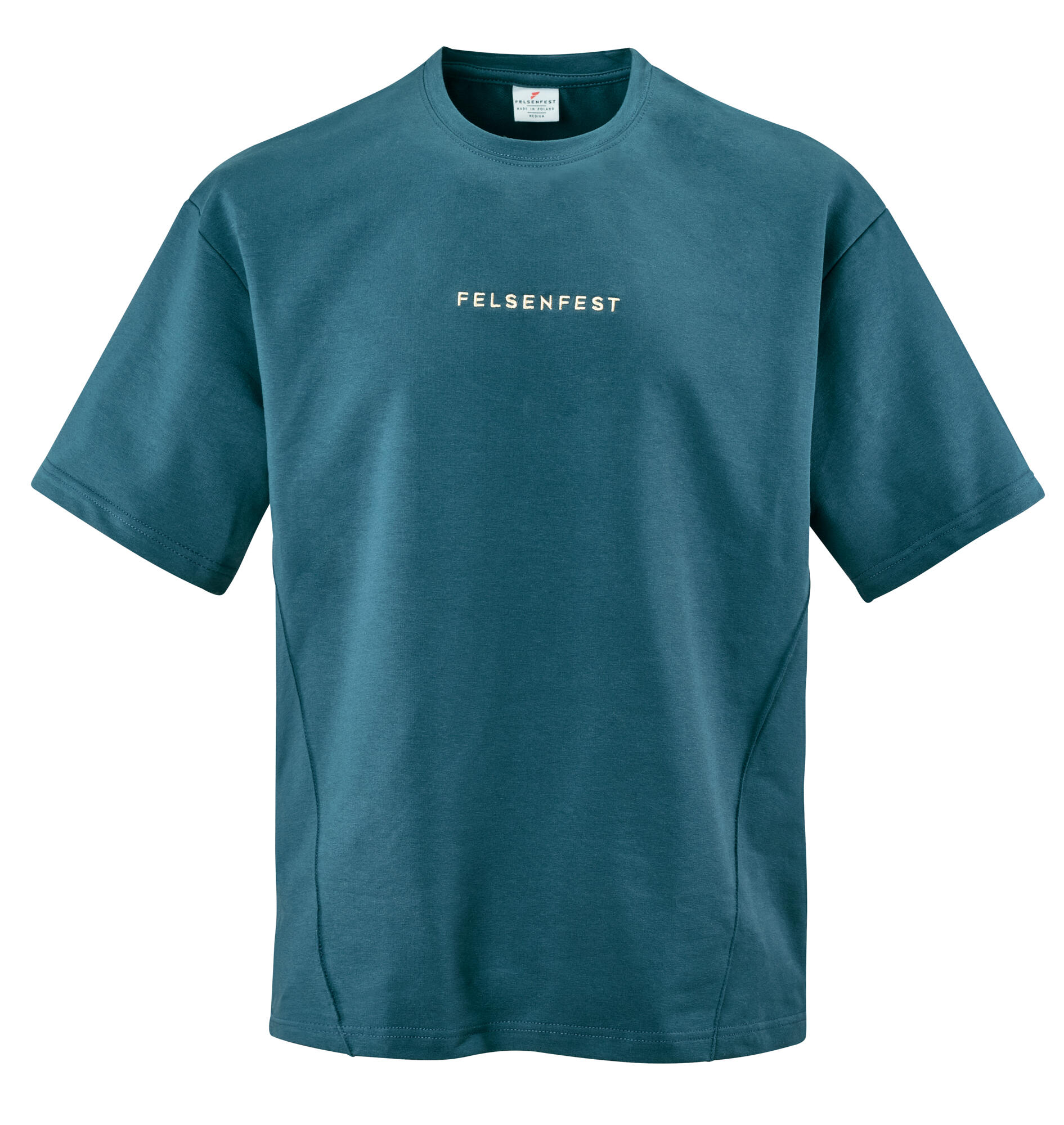FELSENFEST Oversized Boulder-Shirt Volumes Marineblau