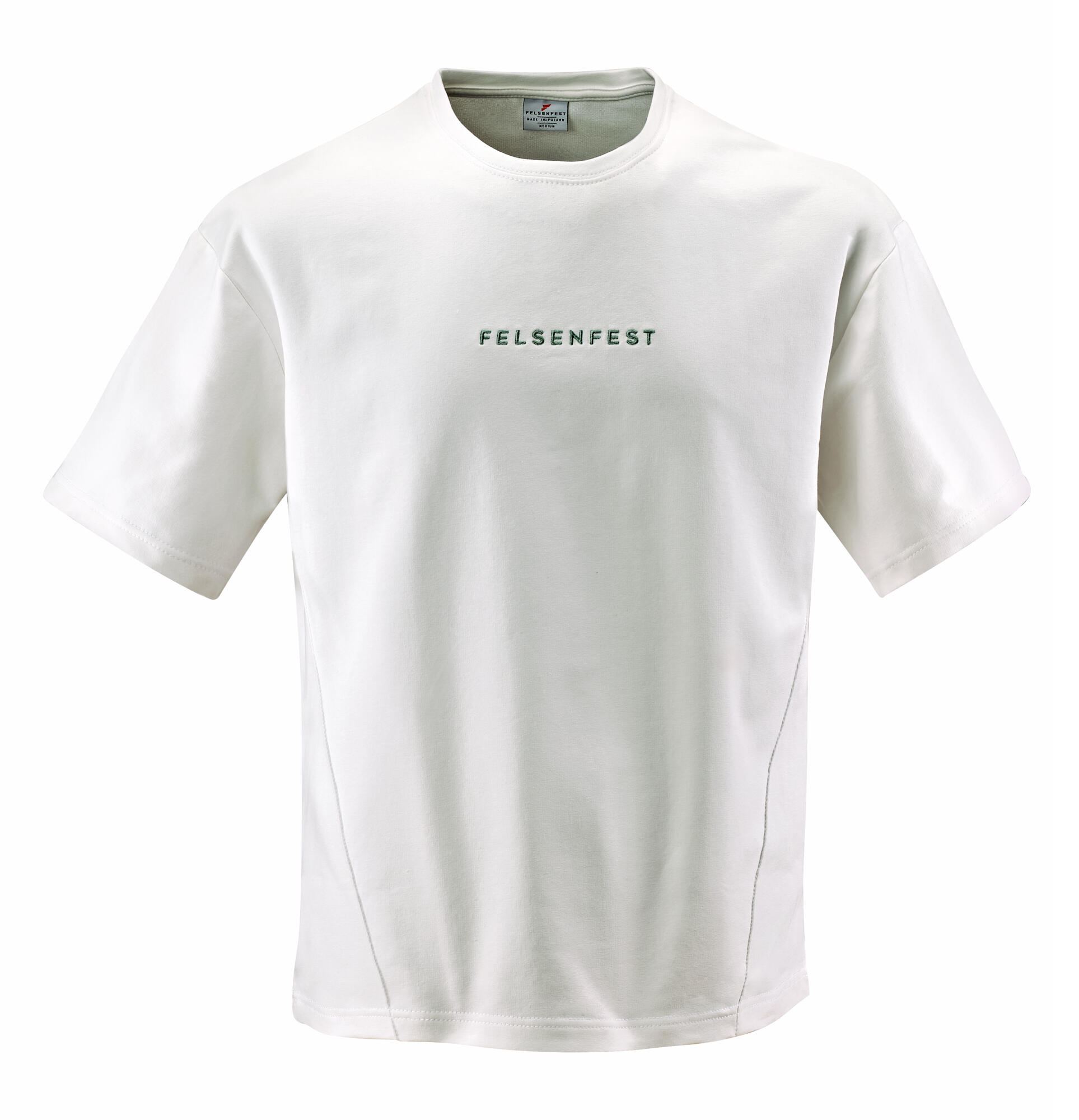 FELSENFEST Oversized Boulder-Shirt Volumes Weiß