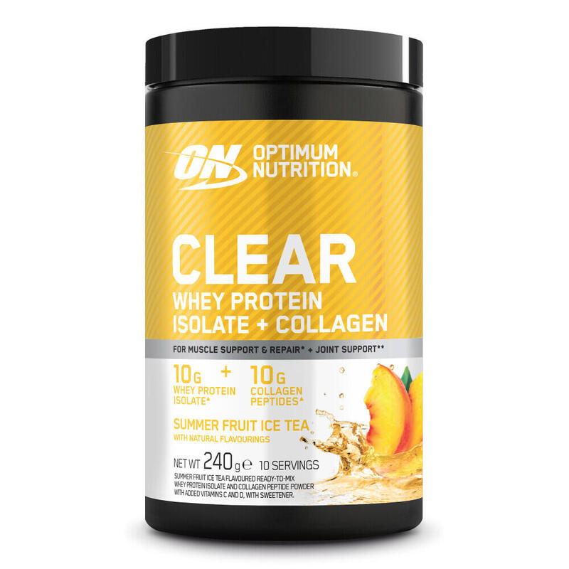Clear whey - Clear Whey Protein Isolate + Collagen - Thé Glacé Fruits d'Été 240g