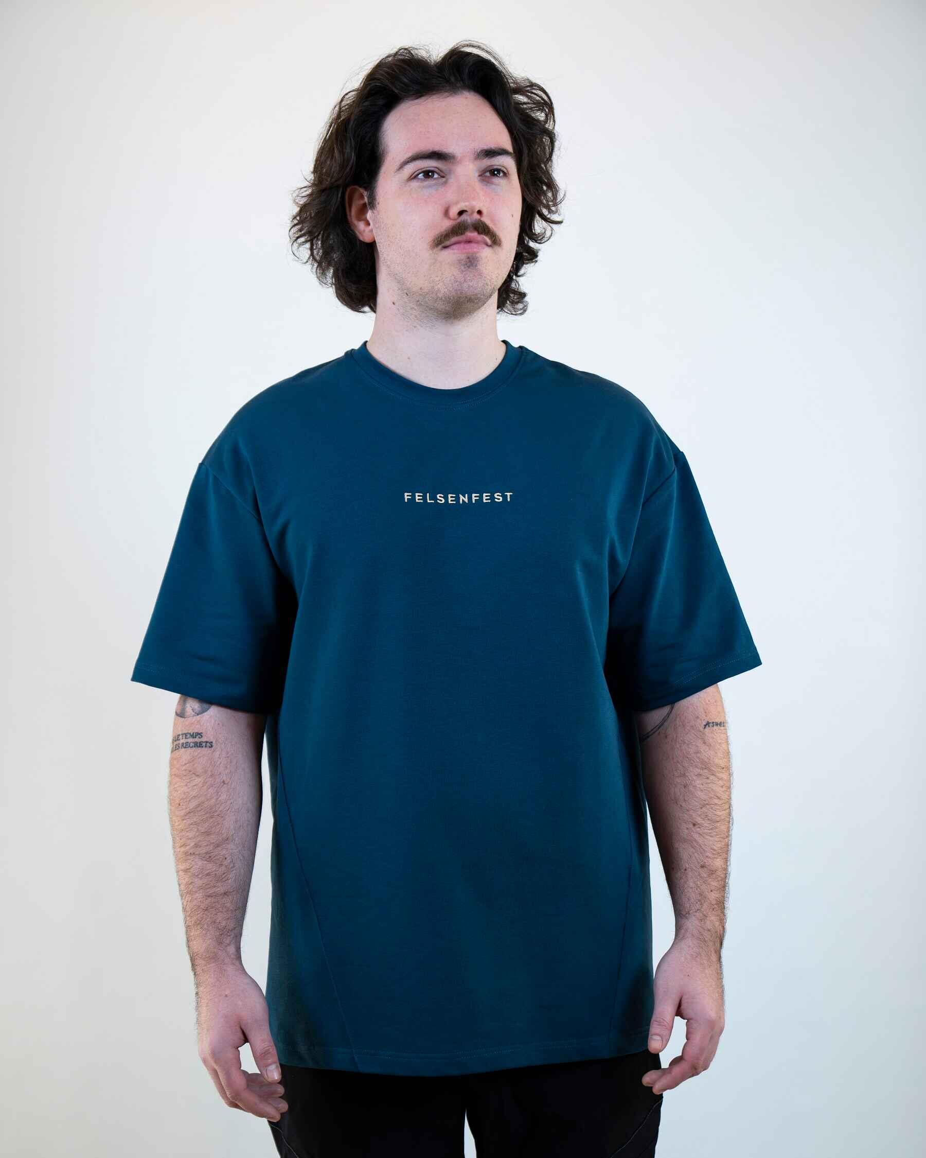Oversized Boulder-Shirt Volumes Marineblau 4/7