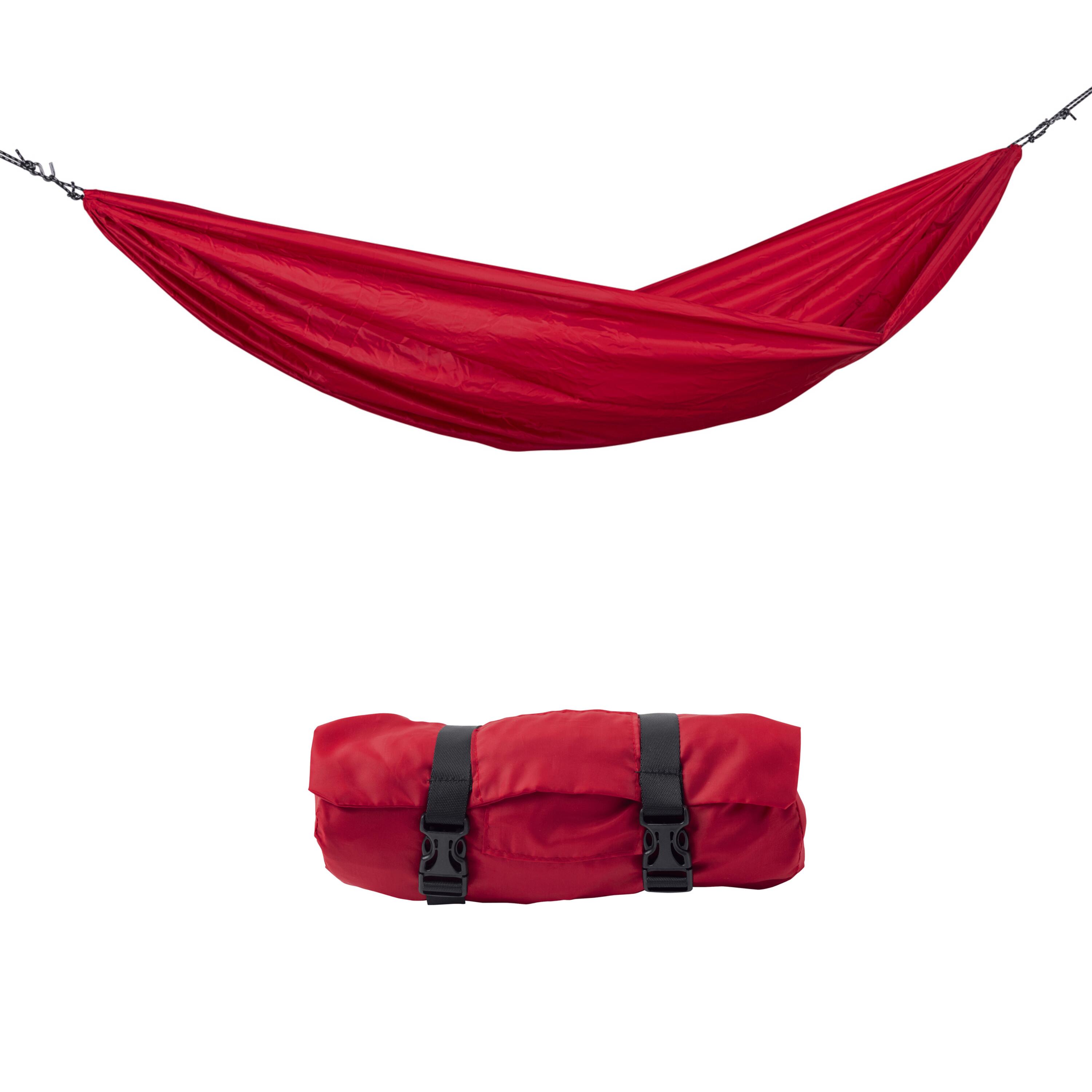 AMAZONAS One- Person Hammock Travel Set With Ropes Included - Red