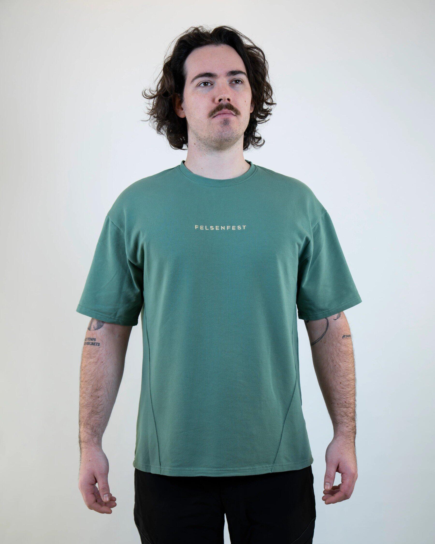 Oversized Boulder-Shirt Volumes Türkis 4/7