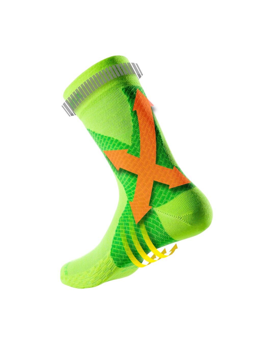 Calza a compressione stabilizzazione caviglia e supporto legamenti laterali 3/4