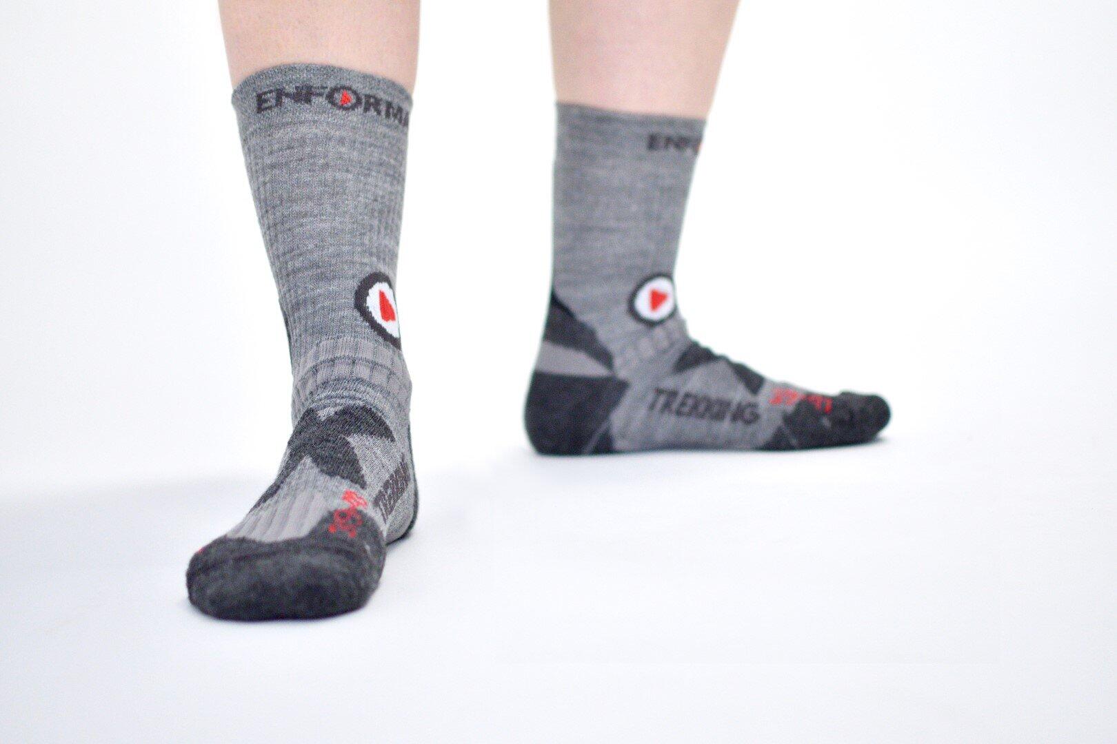 Calze tecniche trekking in lana merino 3/3