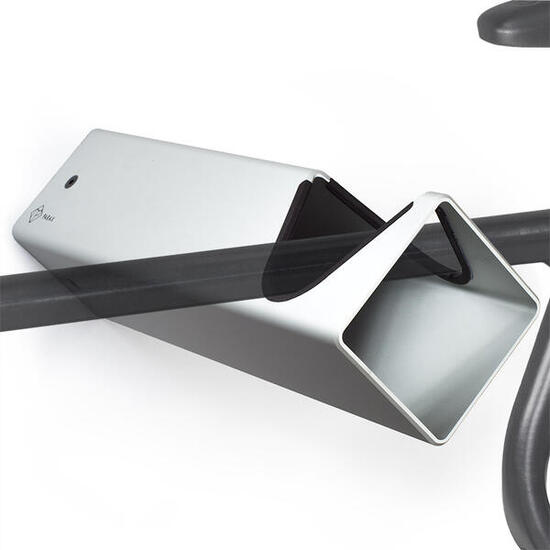 Supporto da parete per bici - alluminio - argento - D-RACK