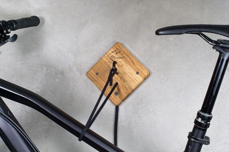 Fiets wandhouder - geschikt voor alle fietsen - eik en aluminium - U-RACK 2/5