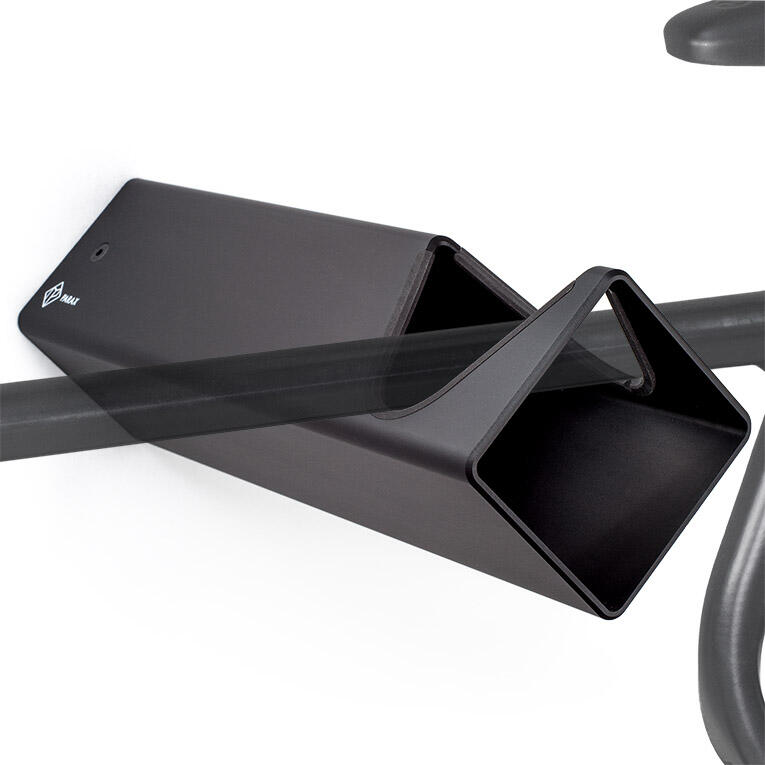 PARAX Supporto da parete per bici - alluminio - nero - D-RACK