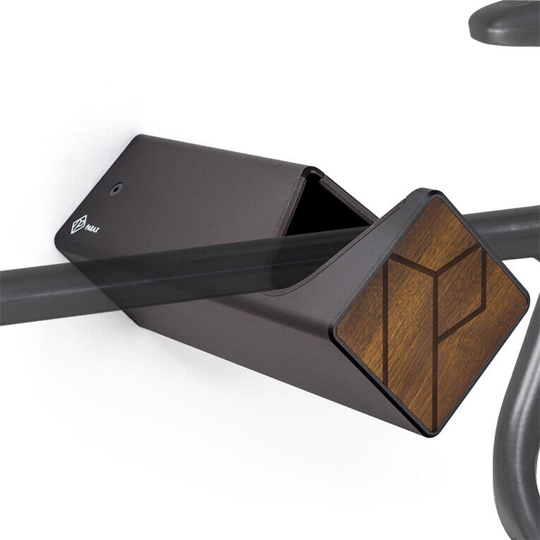 Parax - Support Mural Pour Vélo - Bois Et Aluminium - Noir - Kebony - D-rack - Rack-vélo - Marron|noir - Decathlon