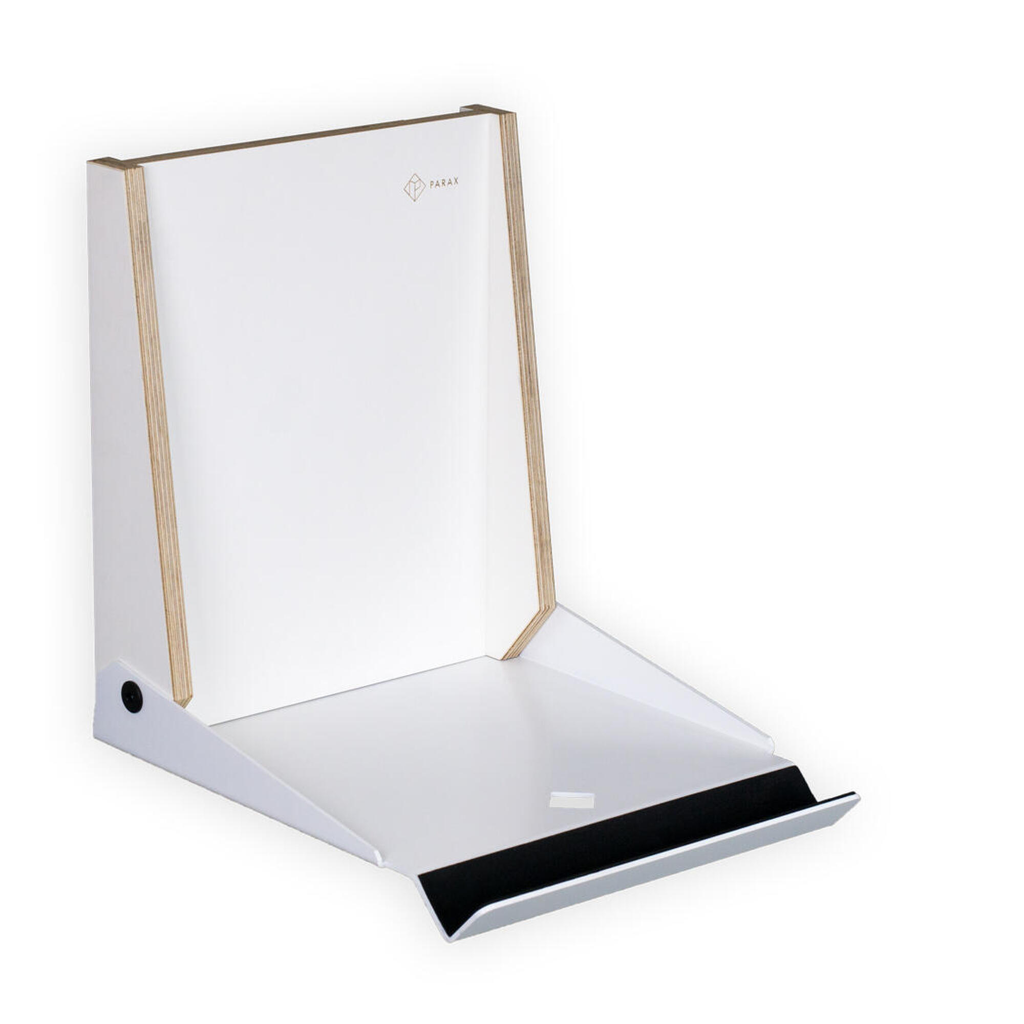 Parax - Support Mural Pour Vélo - Pliable - Bois Et Acier - L-rack - Rack-vélo - Blanc - Decathlon