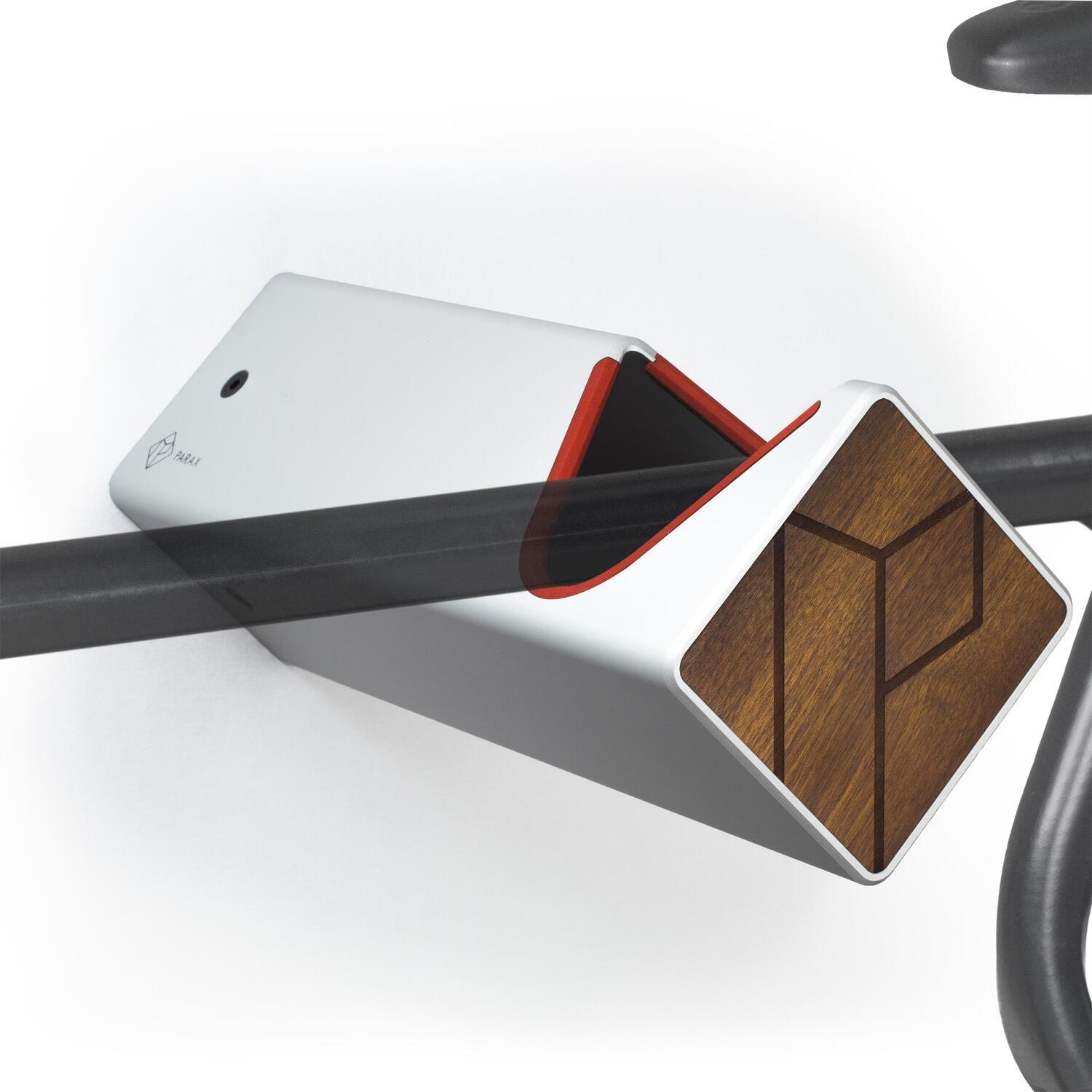 Parax - Support Mural Pour Vélo - Bois Et Aluminium - Argent - Kebony - D-rack - Rack-vélo - Beige|gris - Decathlon