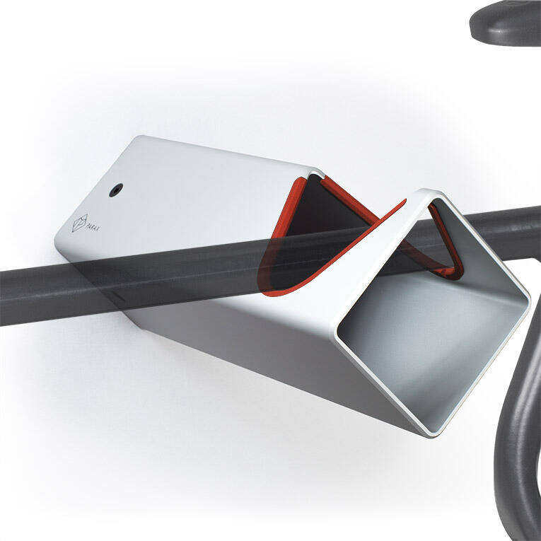 PARAX Supporto da parete per bici - alluminio - argento - D-RACK