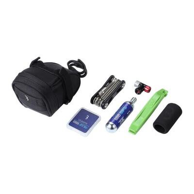 Satteltasche mit Fahrradwerkzeug Co2 Mini Pumpe Reifenheber CombiSet SpeedPack