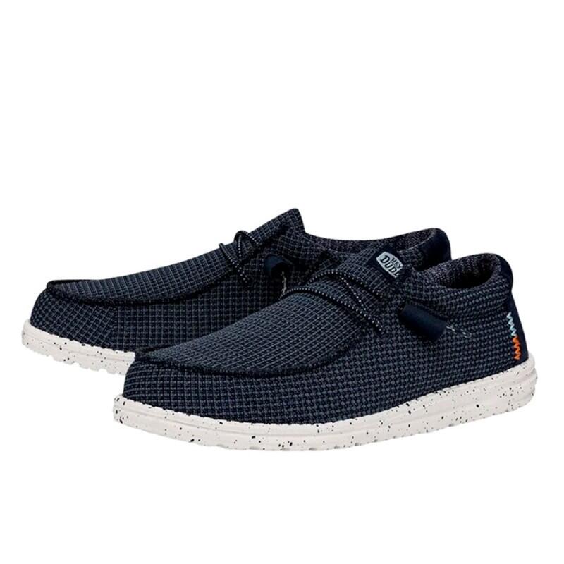 Zapatillas Lona Hombre Hey Dude Wally Sport Azul 4/6