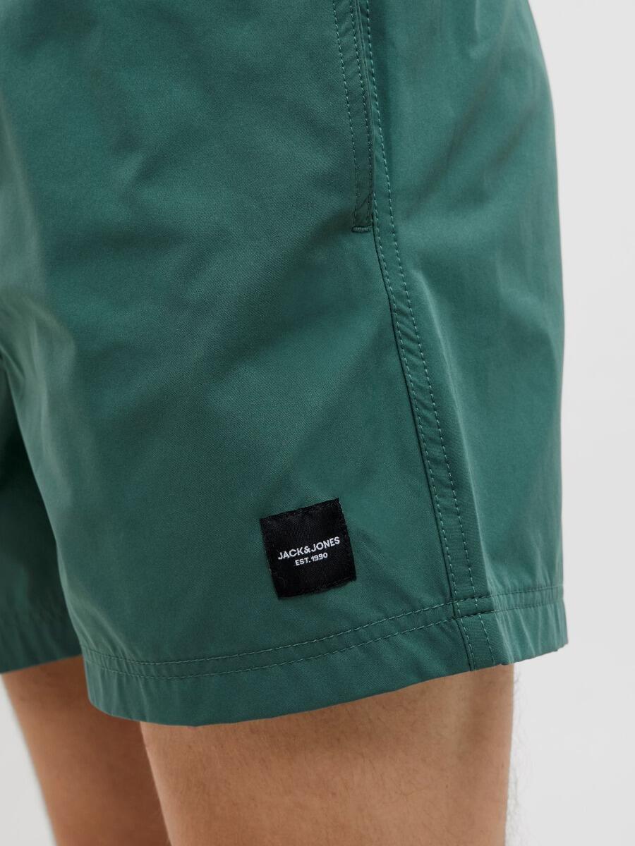 Short de bain homme JPSTMAUI Solid AKM Mallard Green 5/7