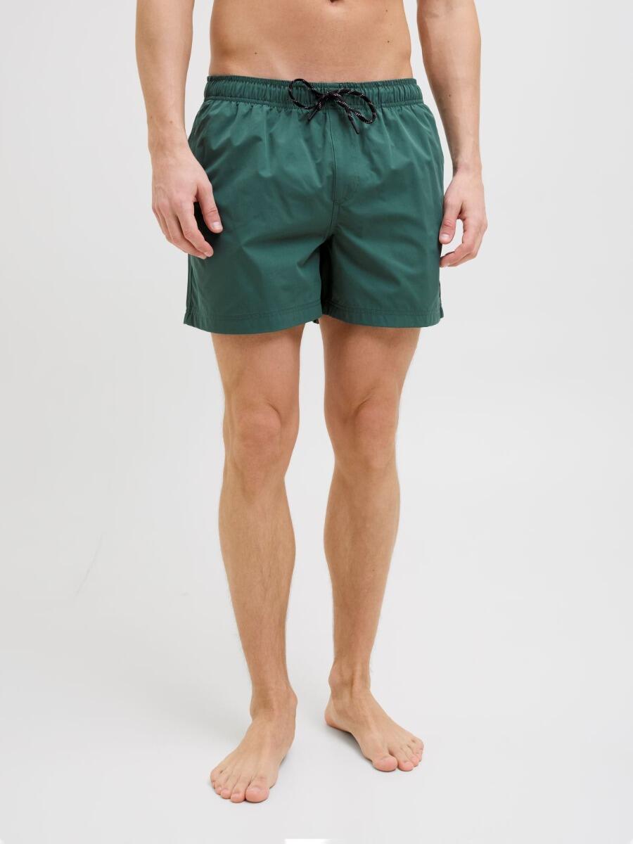 Short de bain homme JPSTMAUI Solid AKM Mallard Green 3/7